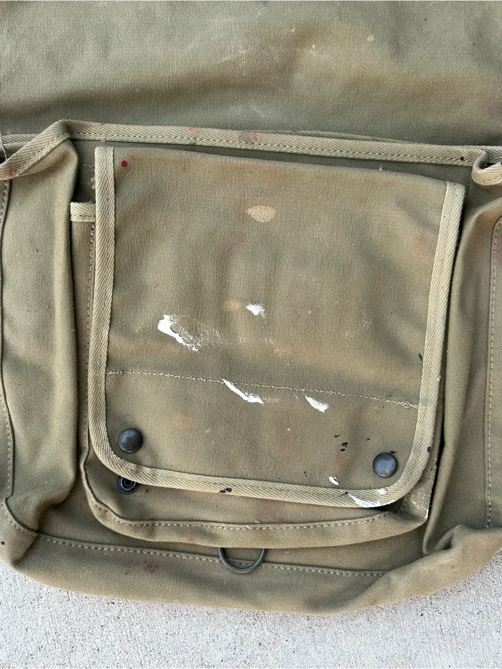 RARE! VTG BANANA REPUBLIC (California) Paratrooper ISRAELI Canvas Messenger Bag
